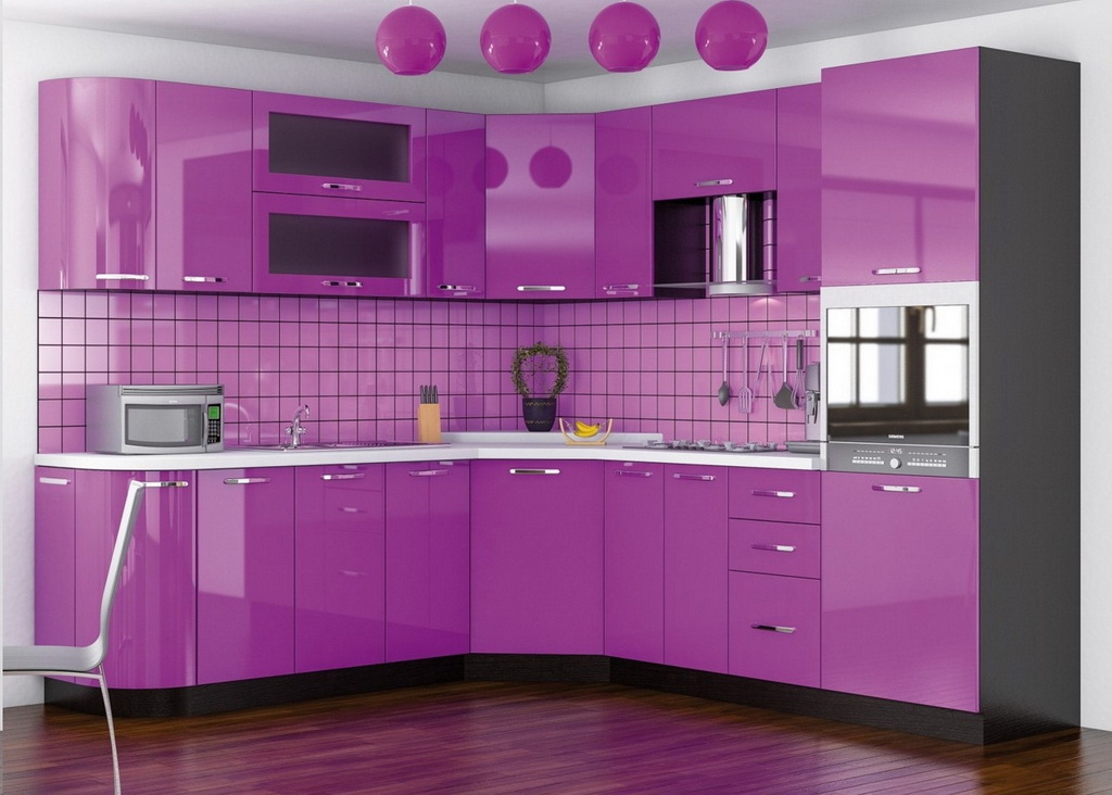Преимущества фиолетовой кухни